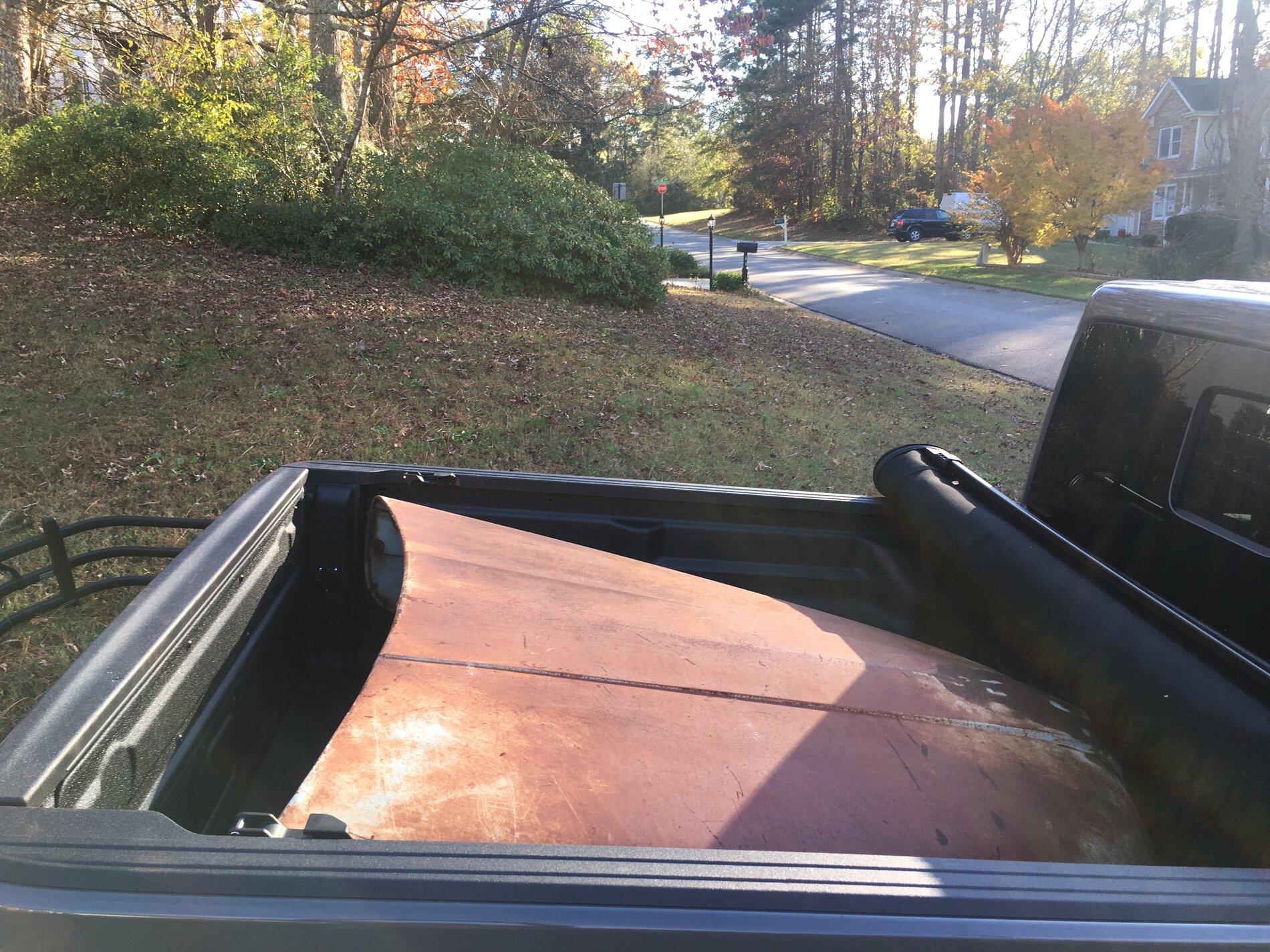 Jeep Gladiator What did you HAUL in your JT today? 1949 Ford PU Hood