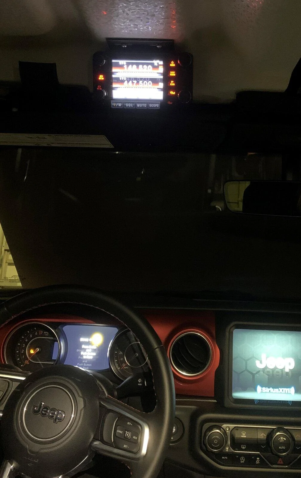Jeep Gladiator Yaesu FTM-400 install IMG_0674