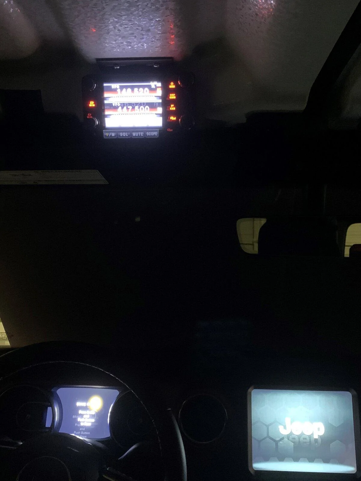 Jeep Gladiator Yaesu FTM-400 install IMG_0677