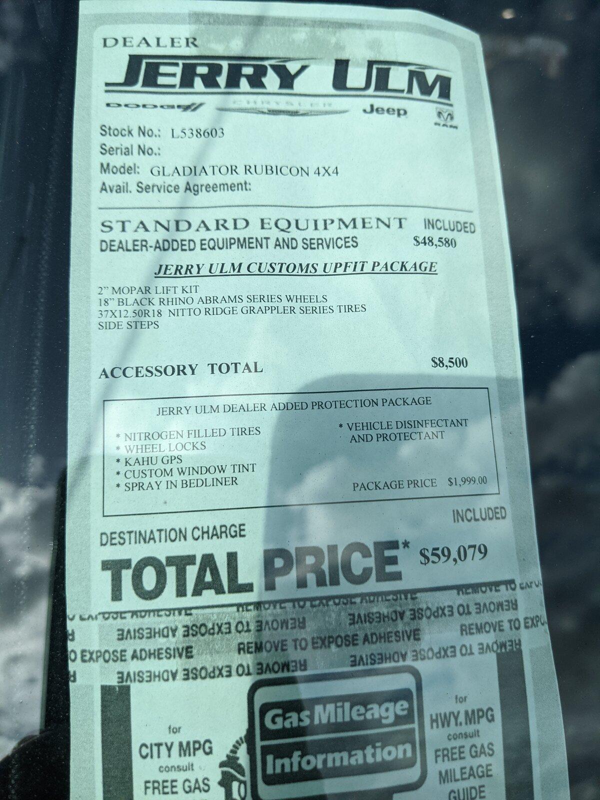 Jeep Gladiator How did I do? Some New year's Eve negotiating PXL_20201231_194428762.MP