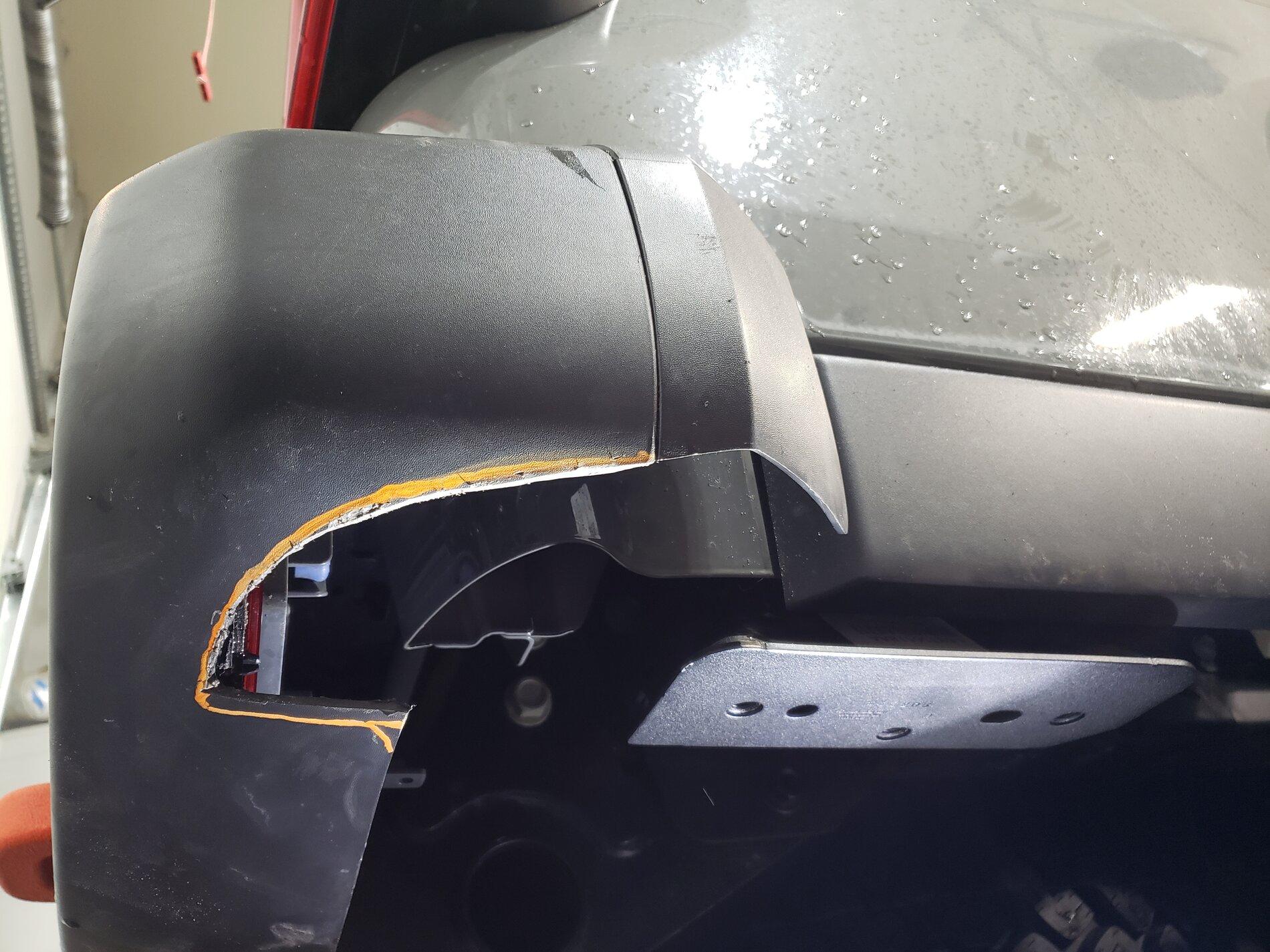 Jeep Gladiator Mojave Box Rock Slide Rail Install 20201230_193124