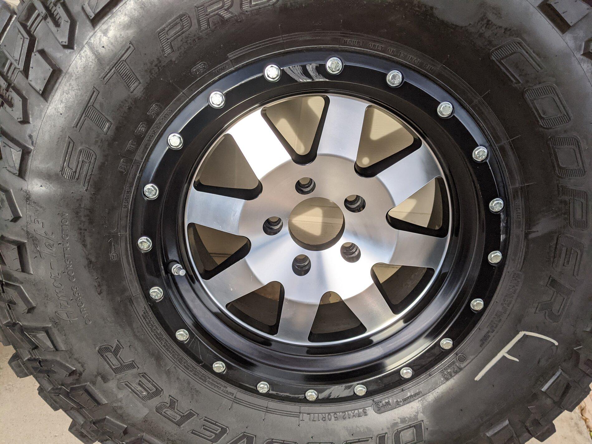 Jeep Gladiator 37s Cooper STT Pro Tires & Raceline Defender Wheels (Set of 5) tire scra