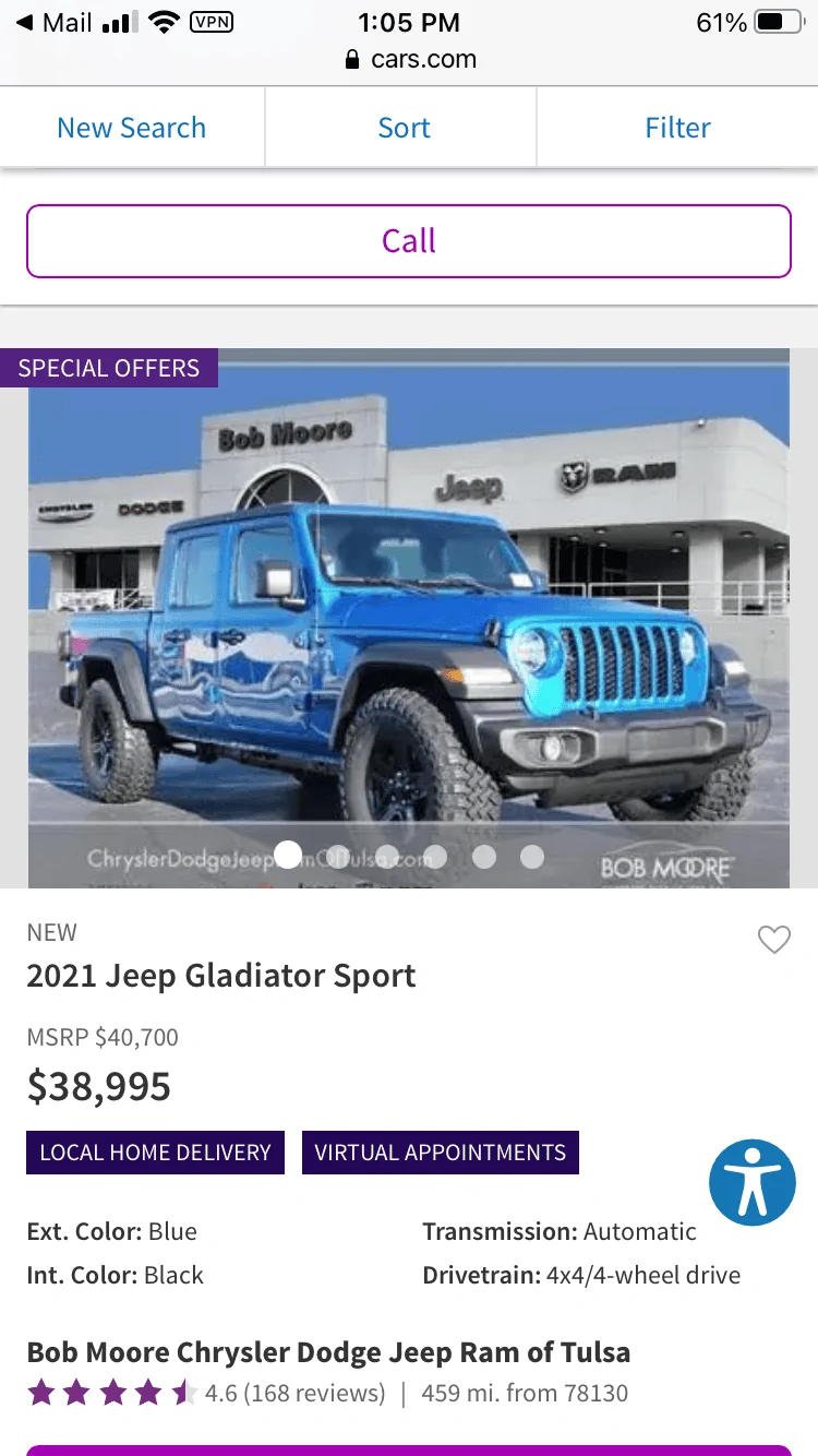 Jeep Gladiator 2021 Sport S coming without the air dam? 58A4DFB7-F38C-4403-9368-149EE64DF657