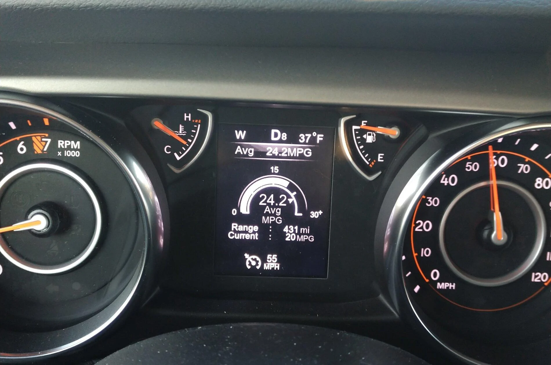 Jeep Gladiator Gas mileage IMG_20200229_071620~2
