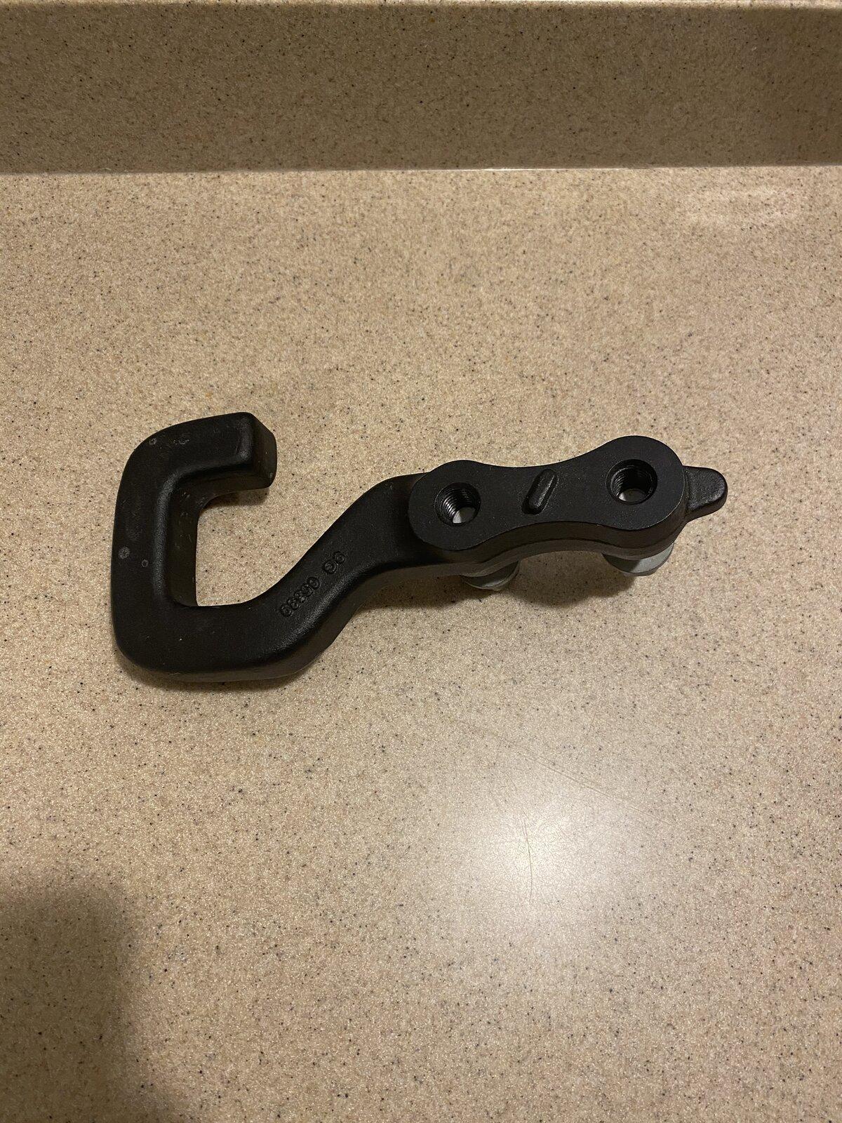 Jeep Gladiator black rear tow hook w/hardware F03FE49A-CF61-4C8B-83EE-6C1EBBD42A6F