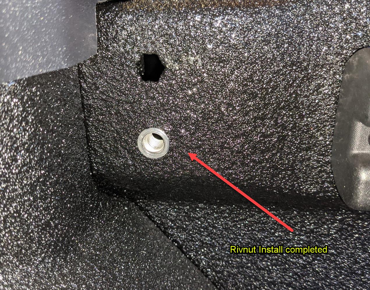 Jeep Gladiator Installing Rivet Nuts (rivnuts) when you don't have threaded holes rivnut5