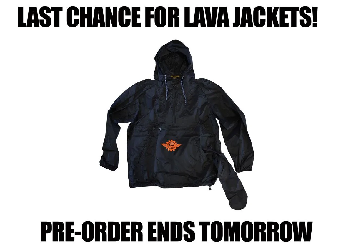 Jeep Gladiator Last Chance for Lava Jackets! Lava_LastChanc