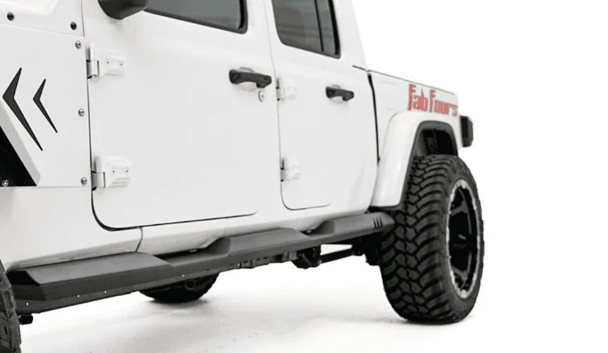 Jeep Gladiator Fab Fours Rock Slider - Gladiator Rock Slides1