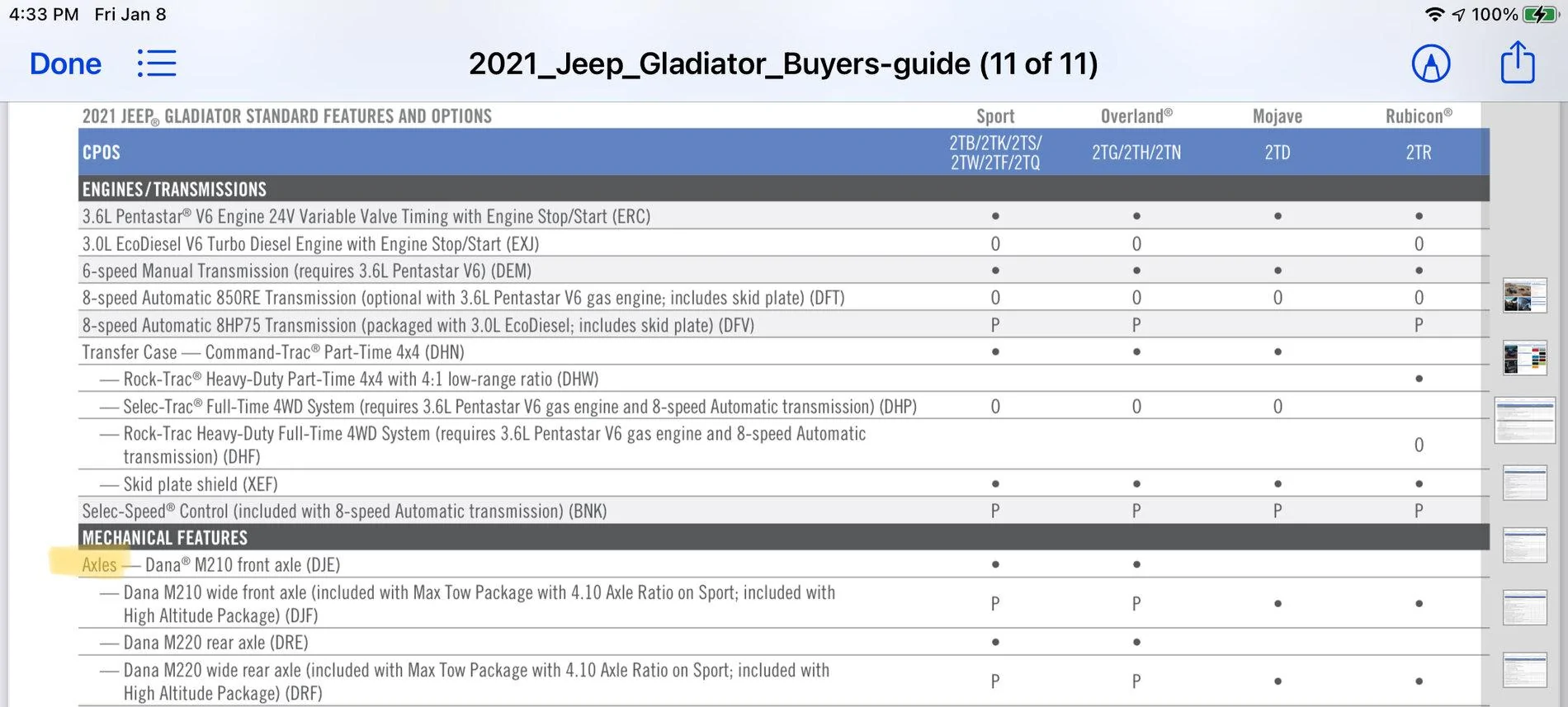 Jeep Gladiator Willys gladiator ecodiesel queations DB04C767-E185-4B9C-AAD9-4B537F3135D0
