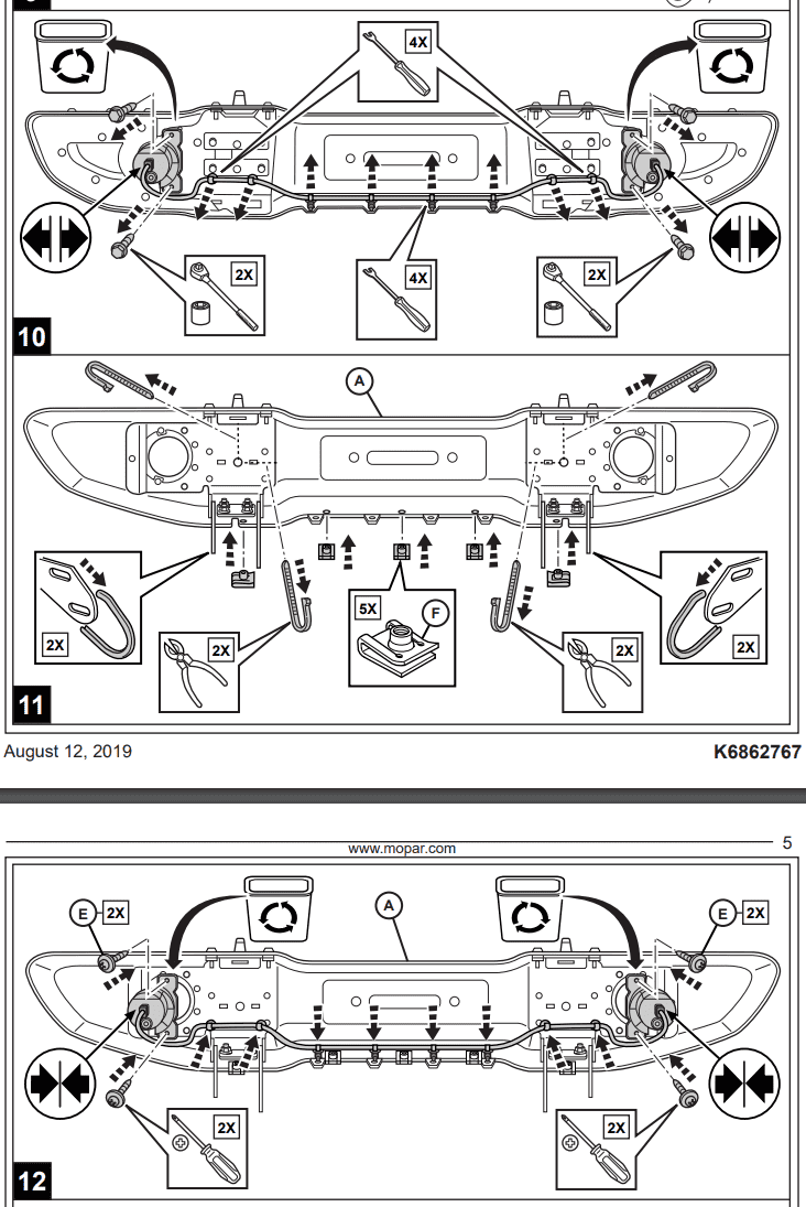 Jeep Gladiator Plastic Bumper Fog Lights dont Fit Steel Bumper??? 1610255895932