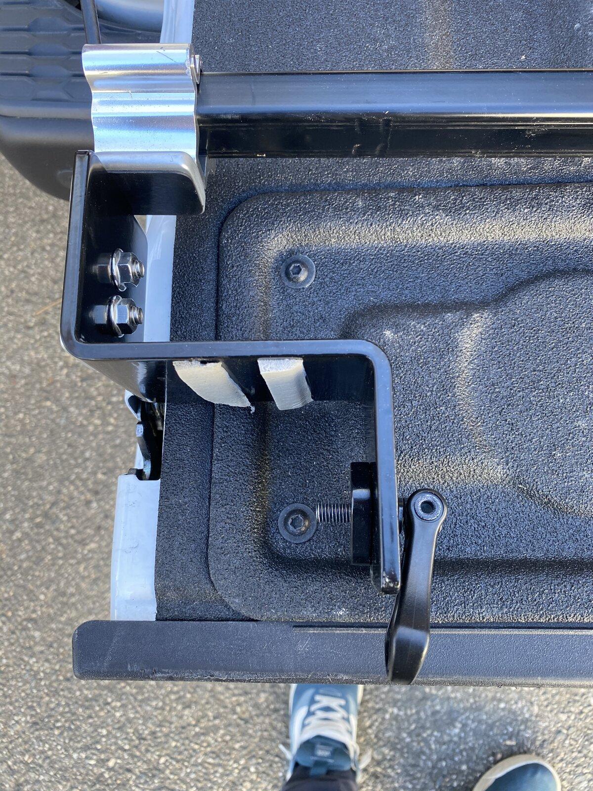 Jeep Gladiator Custom brackets with Inno bars (works with Mopar soft tonneau) 9B1B9DE4-DE61-4C75-925C-B38BDC15B67B