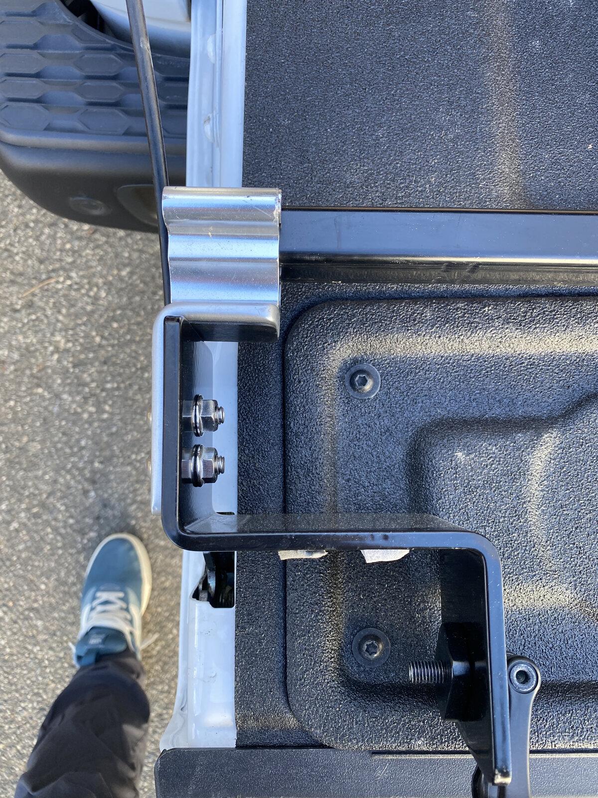Jeep Gladiator Custom brackets with Inno bars (works with Mopar soft tonneau) 5CAC93EE-E4EA-4370-B6F2-9A056BA66D2F