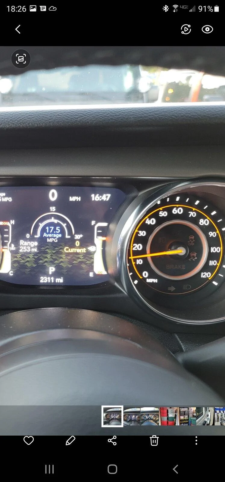 Jeep Gladiator Analog speedometer not reading correct speed Screenshot_20210110-182607_Gallery