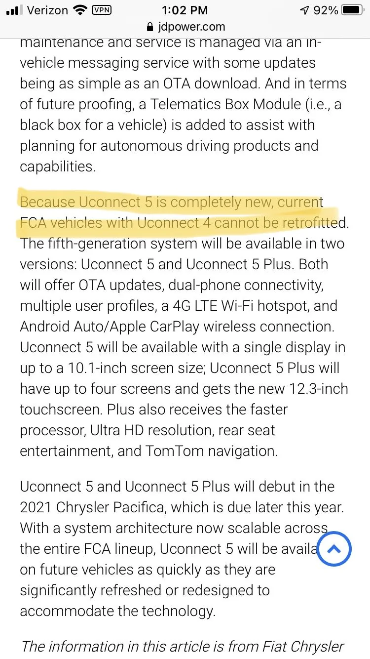 Jeep Gladiator Will the older Gladiators be able to update to Uconnect 5 00AF8846-631A-46B2-B882-717E35E1E4AC