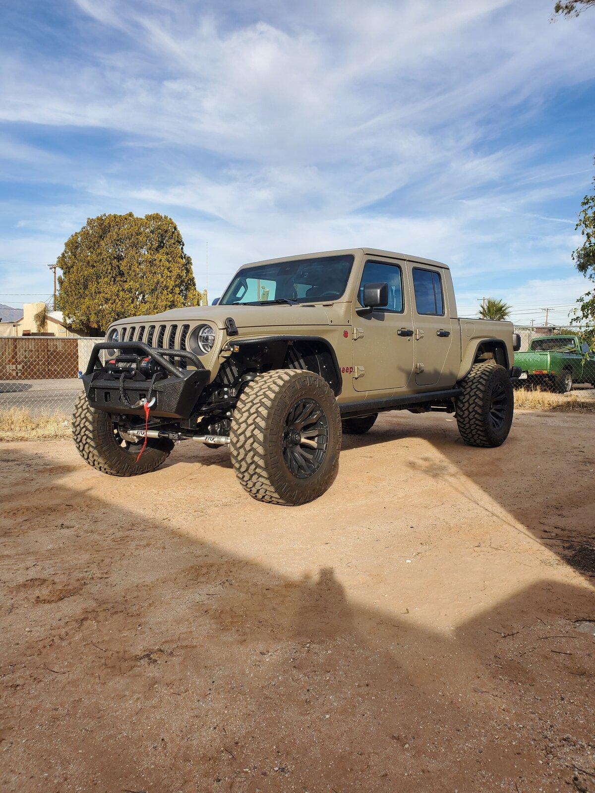 Jeep Gladiator Entire Gladiator Line-X Sprayed 20210113_154152