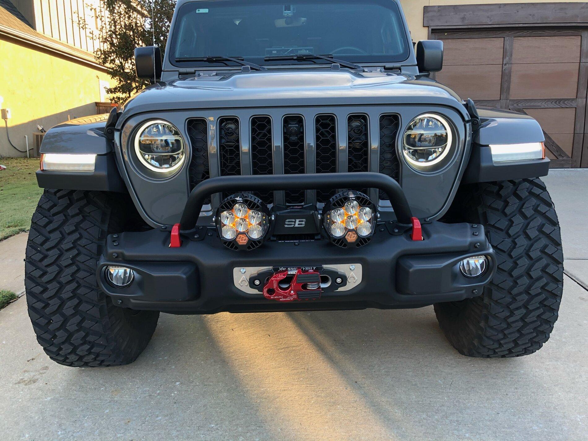 Jeep Gladiator Warn compared to Mopar Grill Guard IMG_2391.JPG