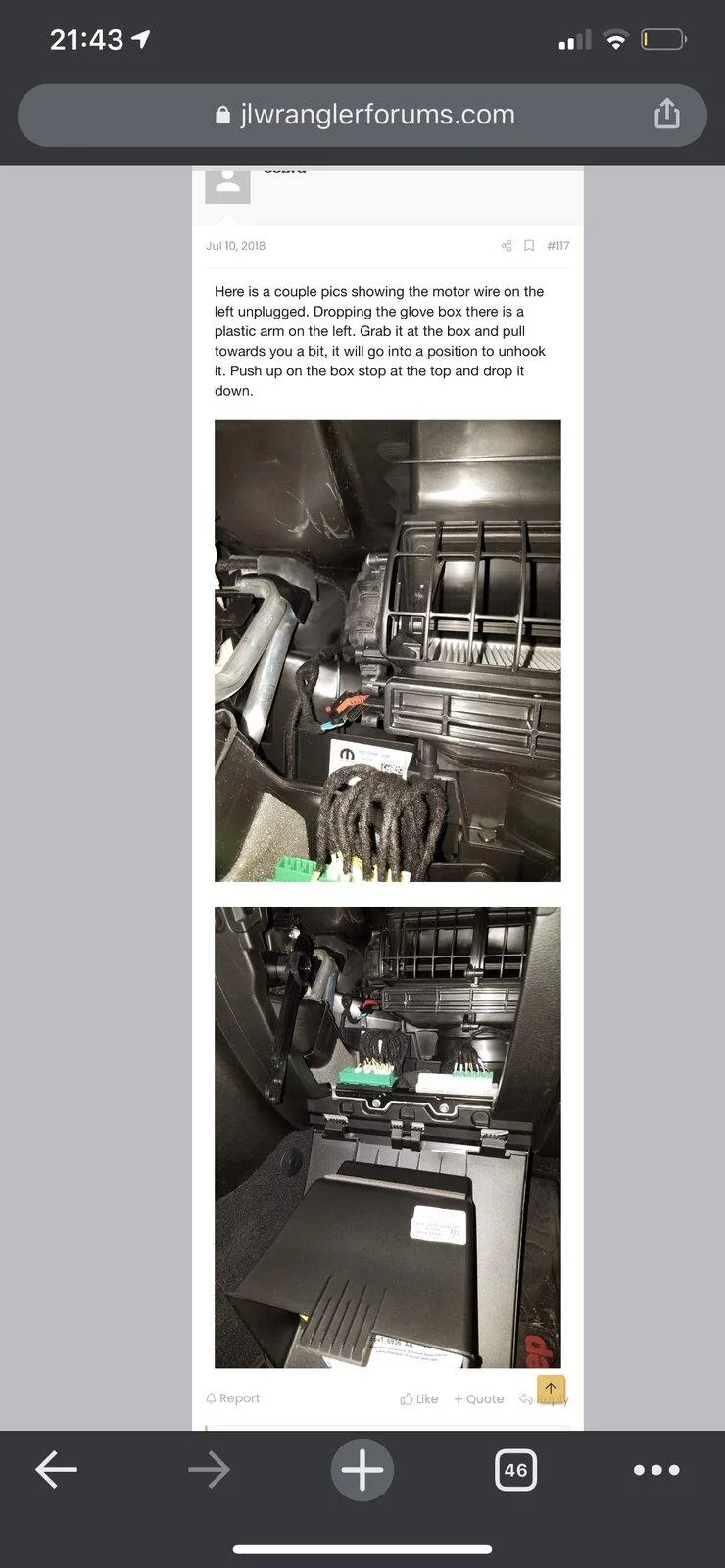 Jeep Gladiator Warm air on acceleration 574B4DE2-D827-4C55-9CF2-B730F7DCCD24