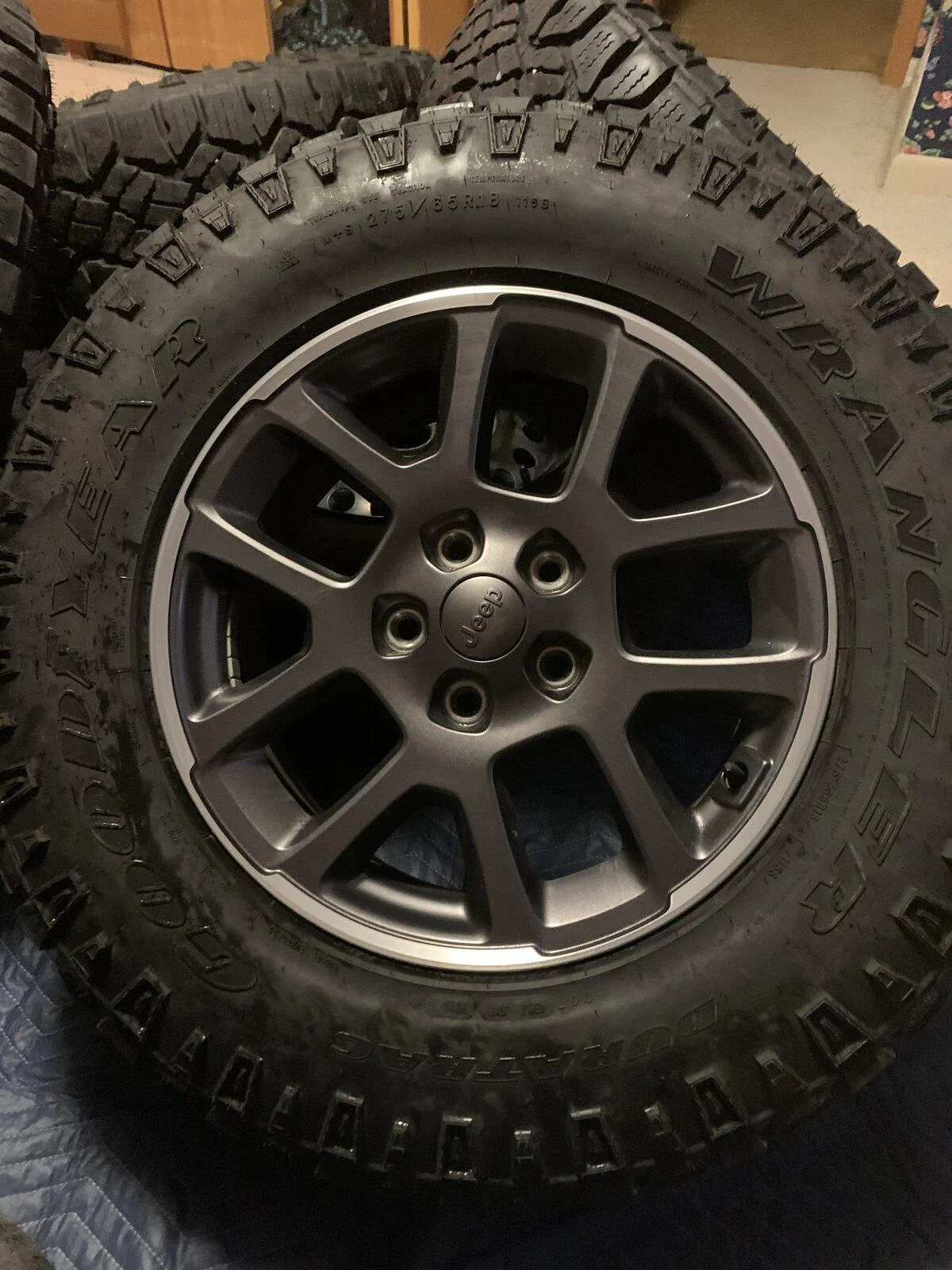Jeep Gladiator Overland wheels with 275/65/18 wrangler duratrac tires 4A39B488-6AEB-4B54-B81A-852853BC2883