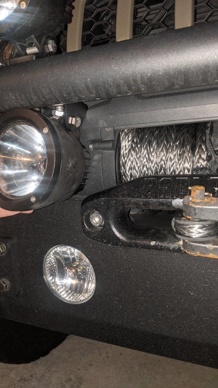 Jeep Gladiator Front Bumper Auxiliary Lighting PXL_20210116_231120130