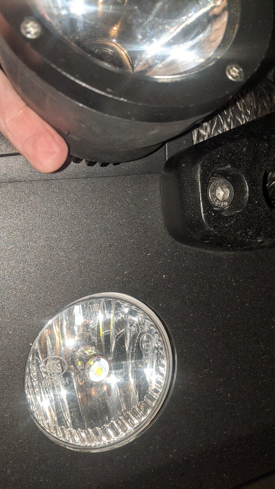 Jeep Gladiator Front Bumper Auxiliary Lighting PXL_20210116_231113983