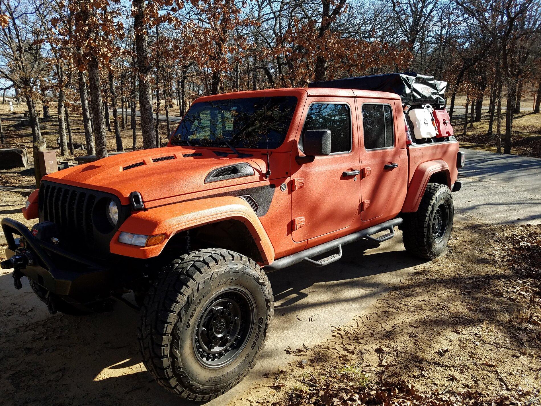 Jeep Gladiator Entire Gladiator Line-X Sprayed 20201222_105705