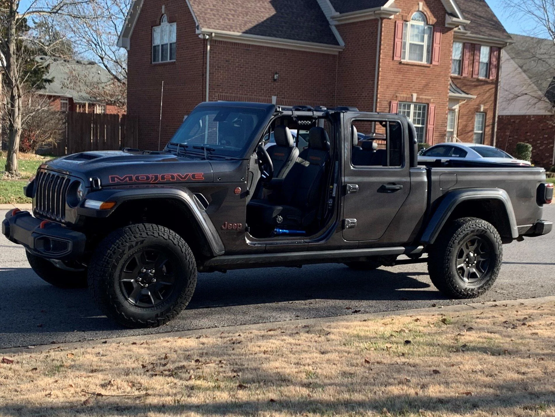 Jeep Gladiator (4) Stock Black Mojave Wheels (+ spare + stock lug nuts) for Sale stock wheels-1