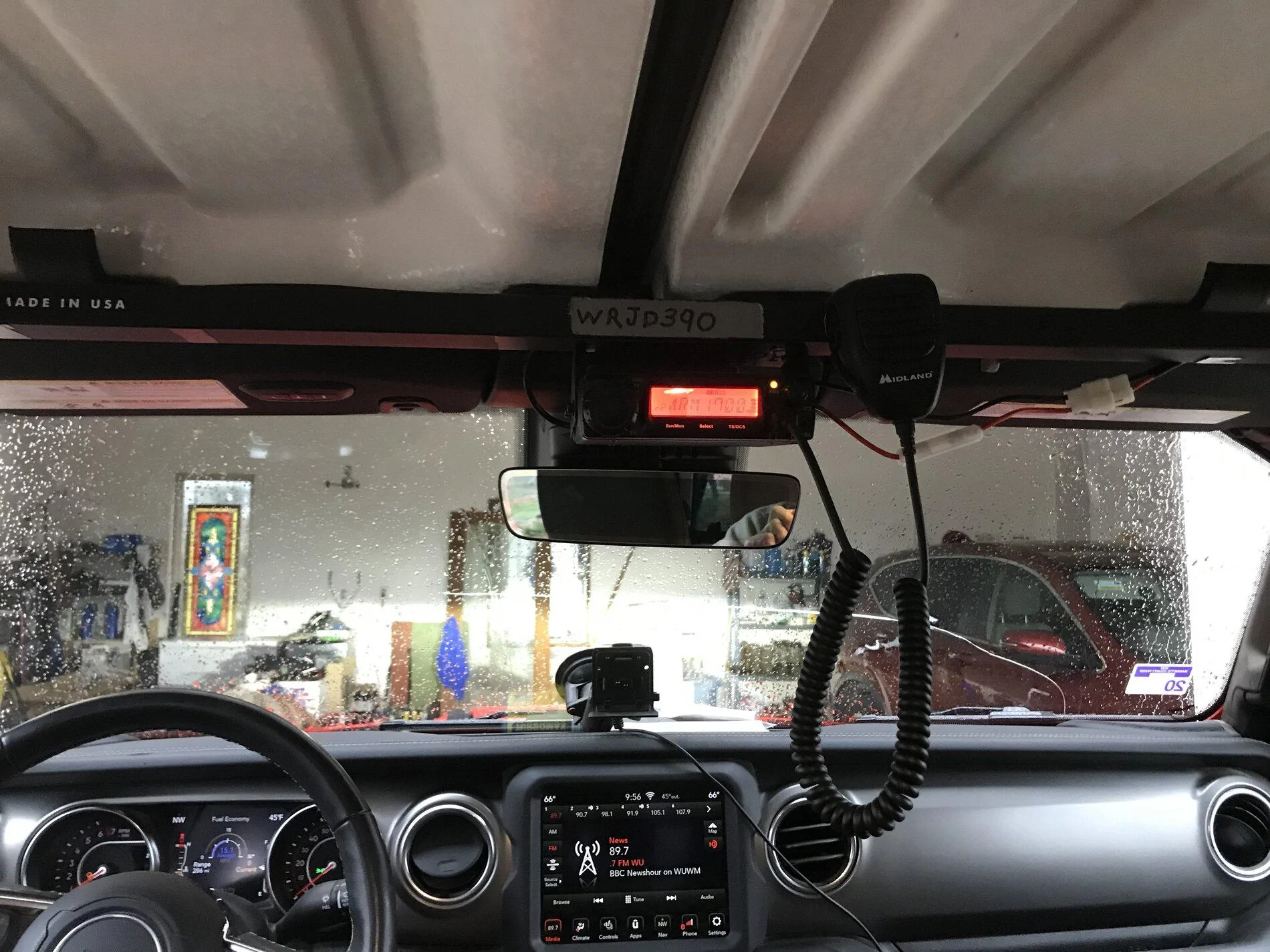Jeep Gladiator Mounting GMRS antenna IMG_4787
