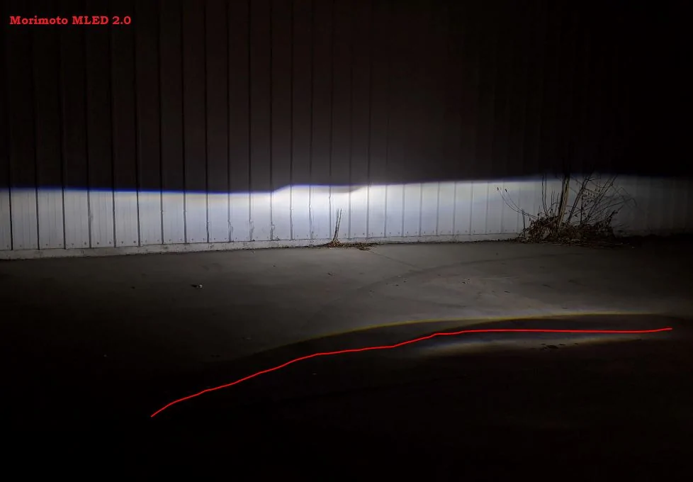 Jeep Gladiator Bi-LED Shoot-Out = Oracle Oculus 9" vs Morimoto MLED 2.0 retrofit Side Wall Morimoto MLED 2.0
