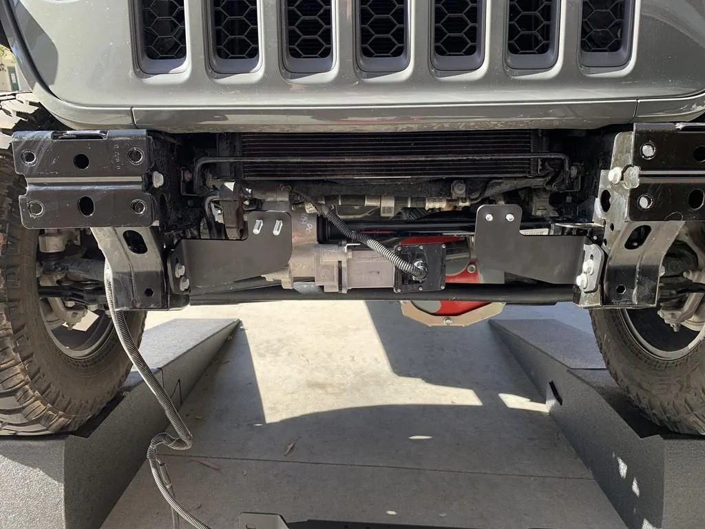 Jeep Gladiator Warn 10s in steel bumper with Warn Winch plate.  Install notes. mS5Sgi