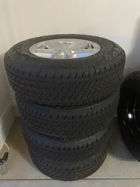 Jeep Gladiator 4 Jeep sport wheels with used tires and lug nuts $200 IMG_4608