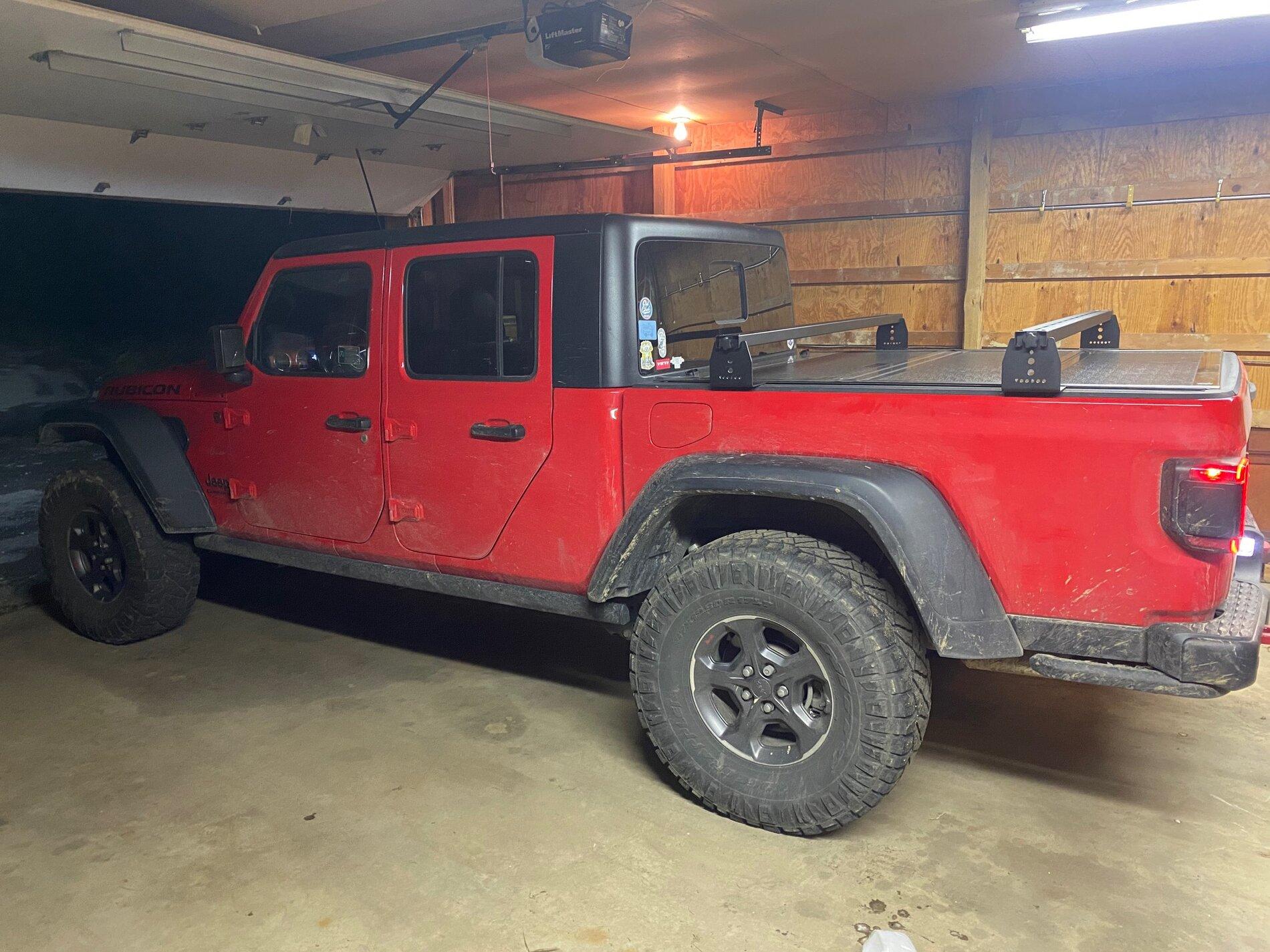 Jeep Gladiator Red Rubicon 2" RE budget boost and 37 Nitto Ridge Grapplers IMG_3335