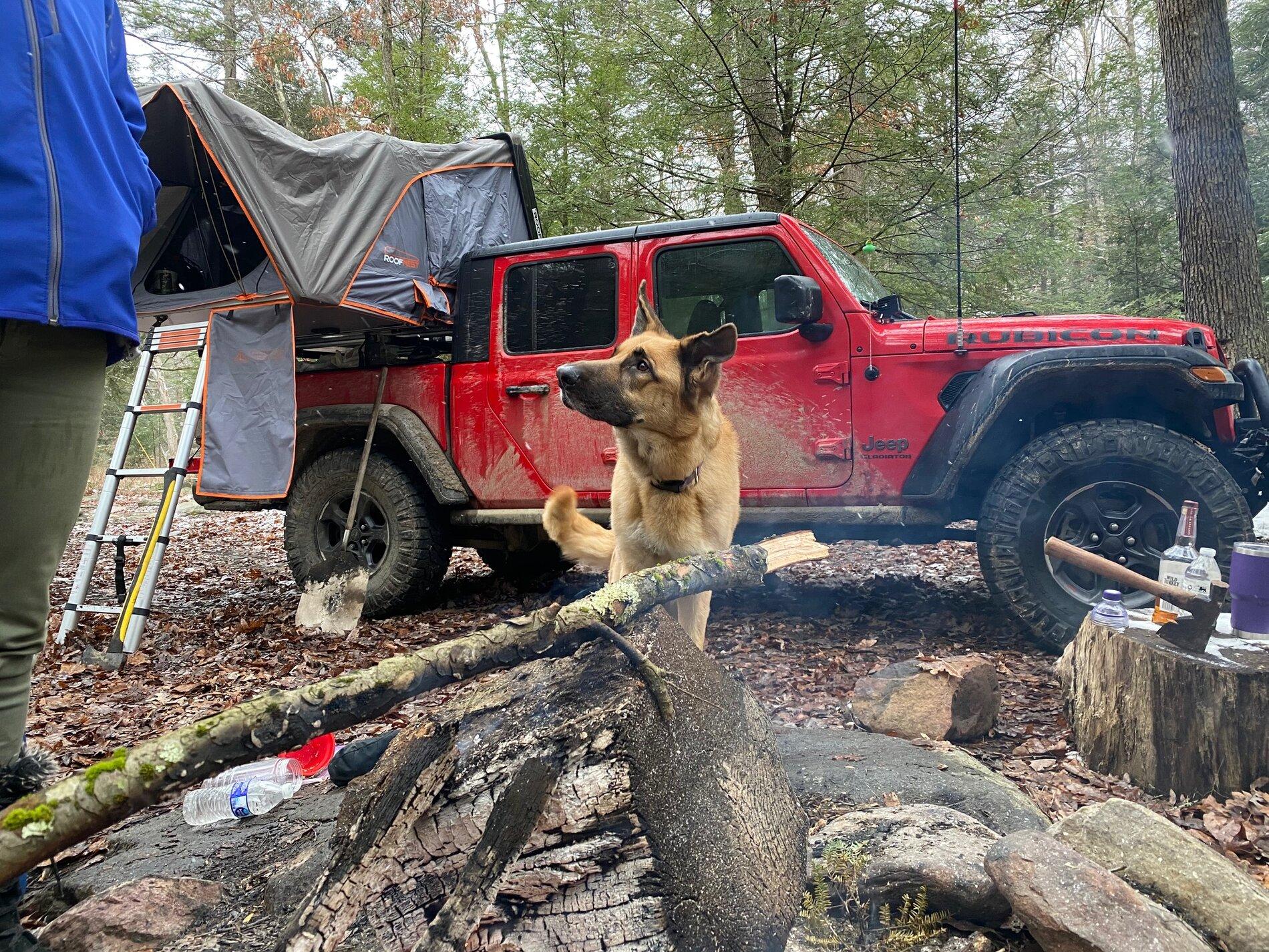 Jeep Gladiator Red Rubicon 2" RE budget boost and 37 Nitto Ridge Grapplers IMG_3416