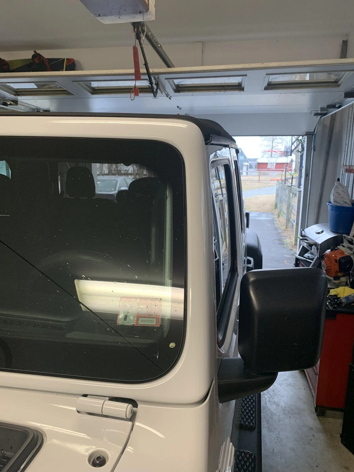 Jeep Gladiator Truck Master Designs drip rails installed, bye-bye wet pants! 4B176676-8B0A-4875-9B9D-EA71B71C54E2