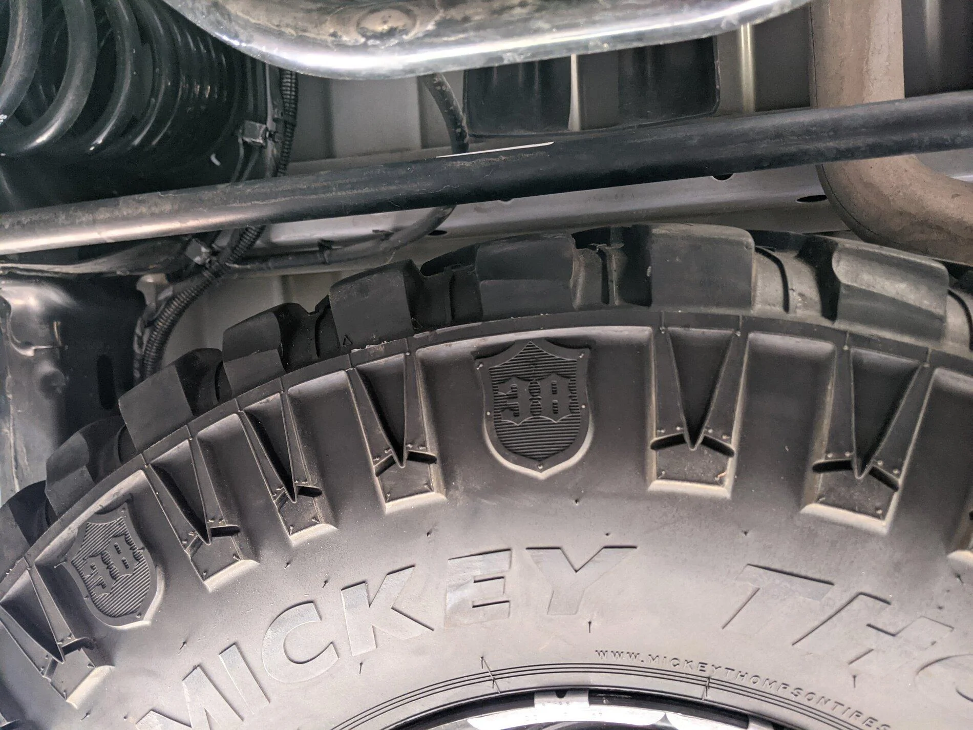 Jeep Gladiator 37” spare tire - list of tires that fit under the bed PXL_20210123_175632890