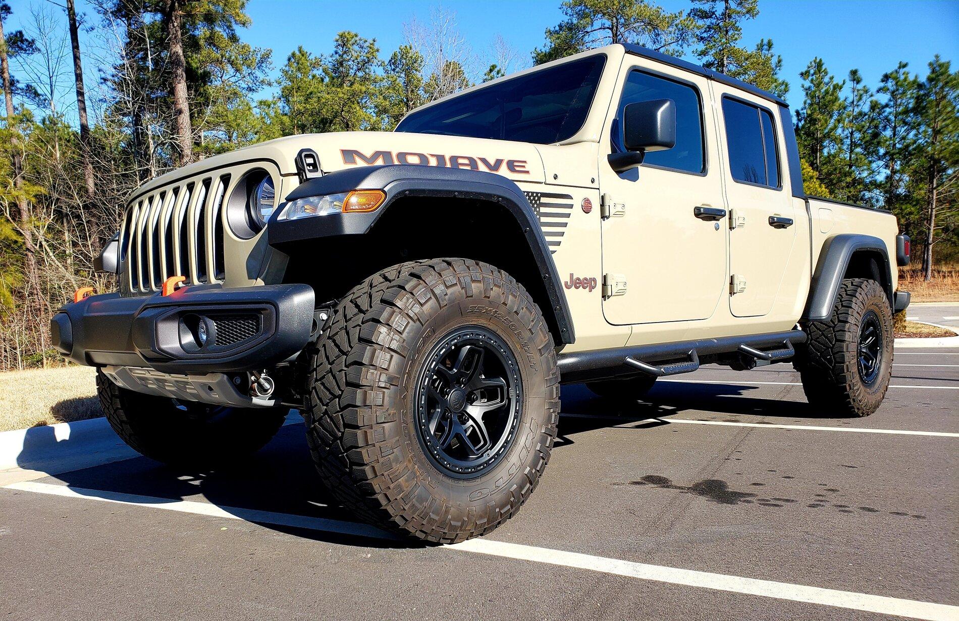 Jeep Gladiator Mojave backspace and offset help. 20210123_144153