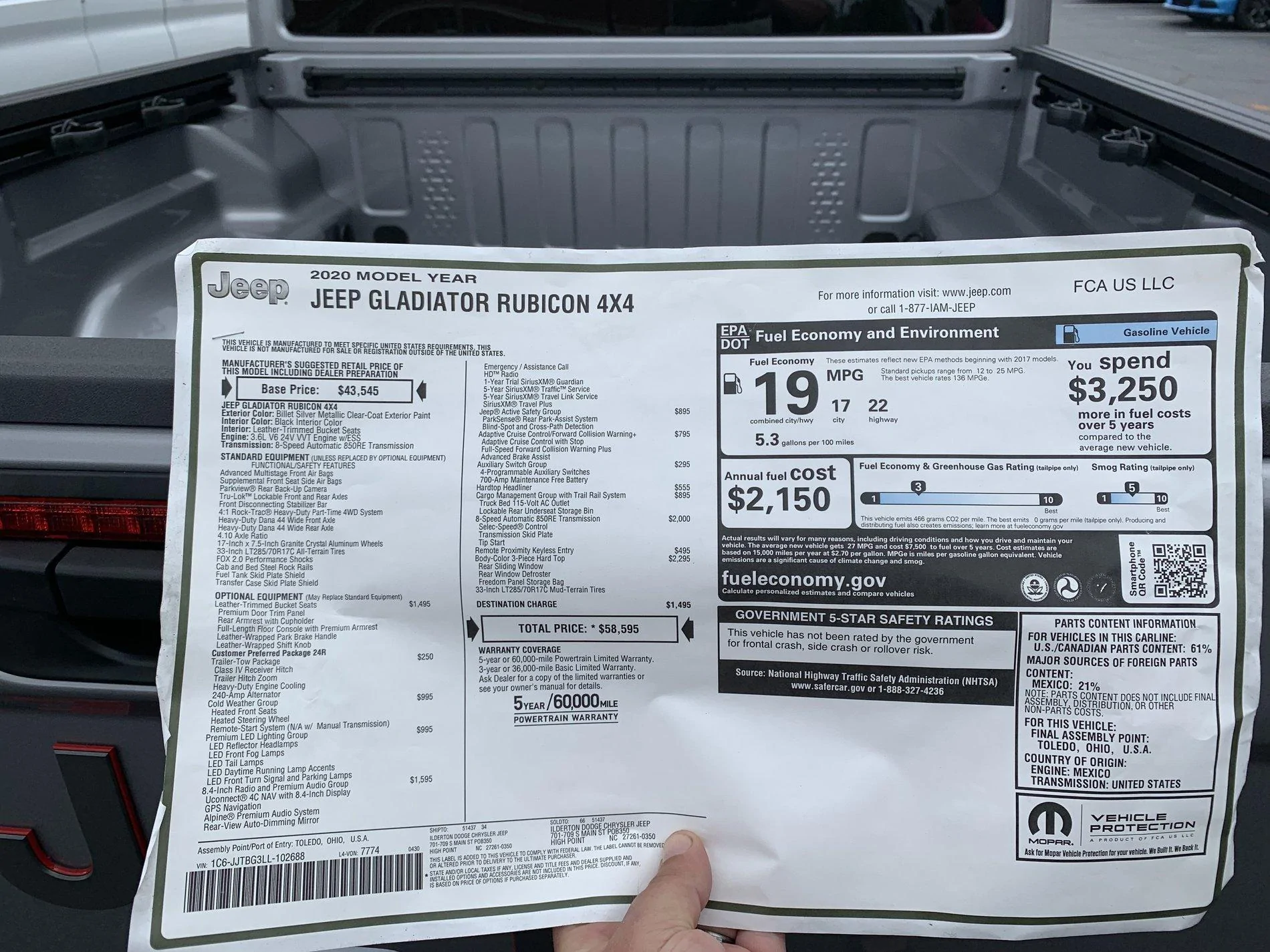 Jeep Gladiator BILLET SILVER Gladiator JT Club 9F71CF59-311A-4122-AF06-7505BE0EC3CF