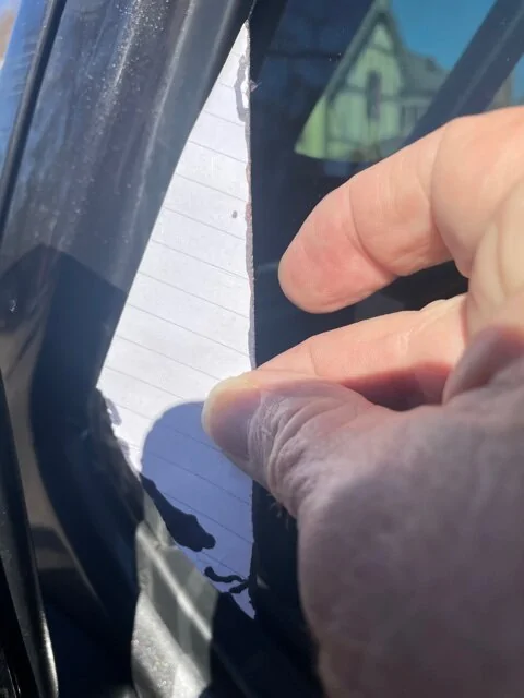 Jeep Gladiator Wind noise at sail panel repaired. IMG_0234