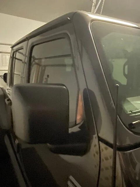 Jeep Gladiator Wind noise at sail panel repaired. IMG_0357