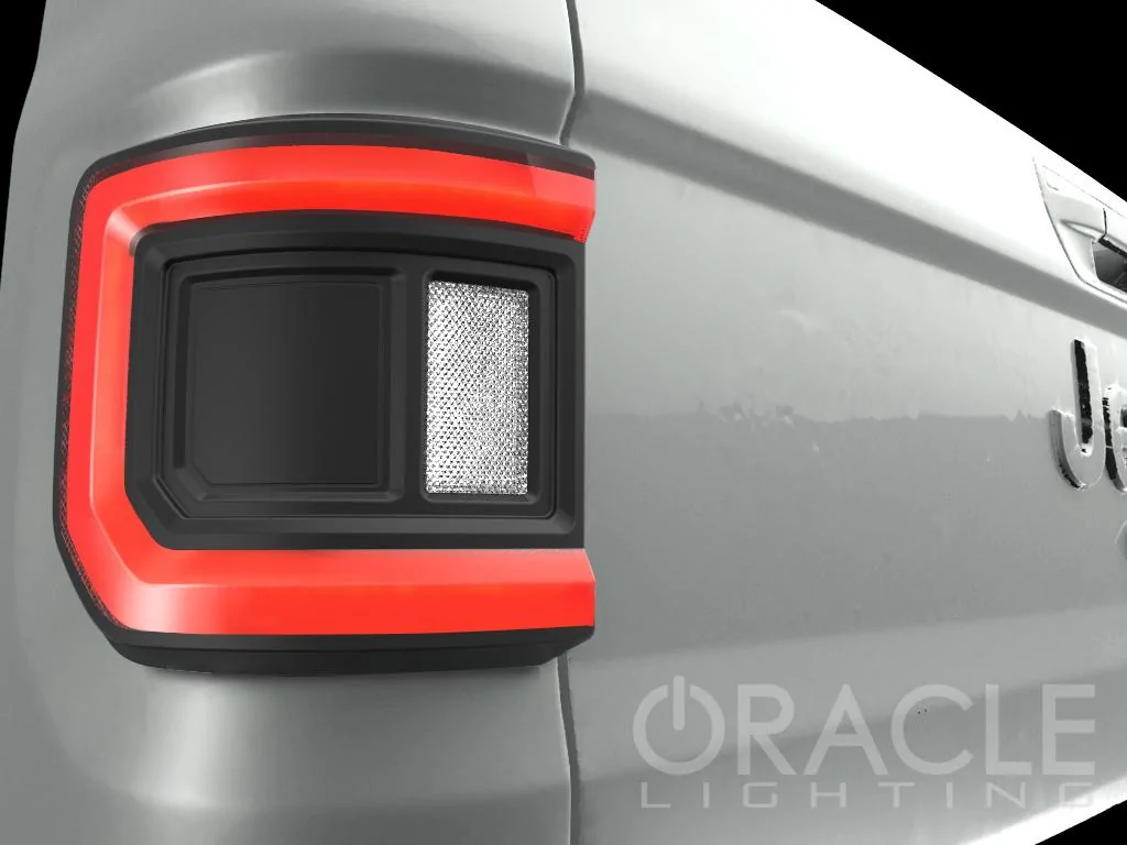 Jeep Gladiator Flush Mount Tail Lights Jeep JT Flush Lights On