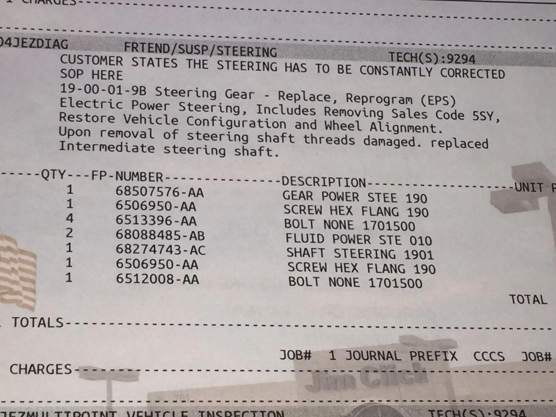 Jeep Gladiator New JT Gladiator Steering Issue TSB 08-074-20 (for "Improved Steering Feel") IMG_7036