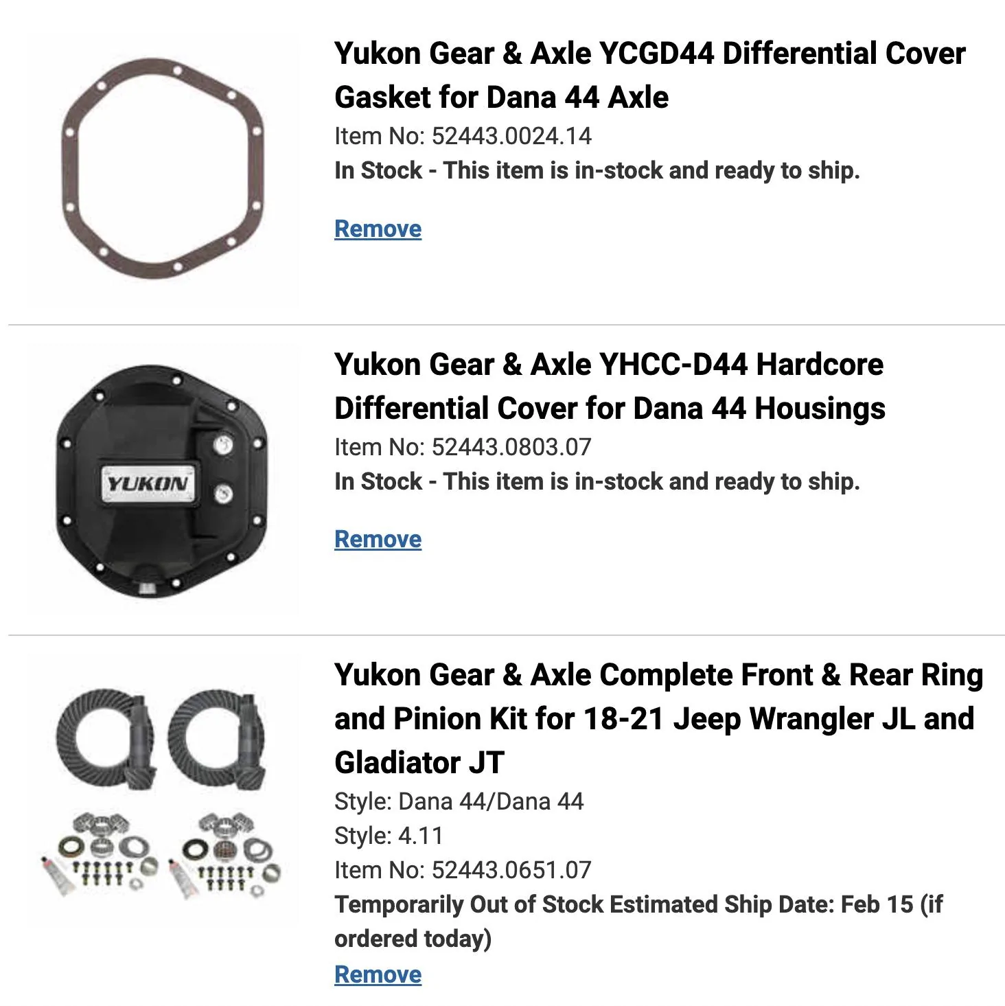 Jeep Gladiator So the ReGear Begins, Parts Ordered... Screen Shot 2021-01-29 at 8.27.46 PM