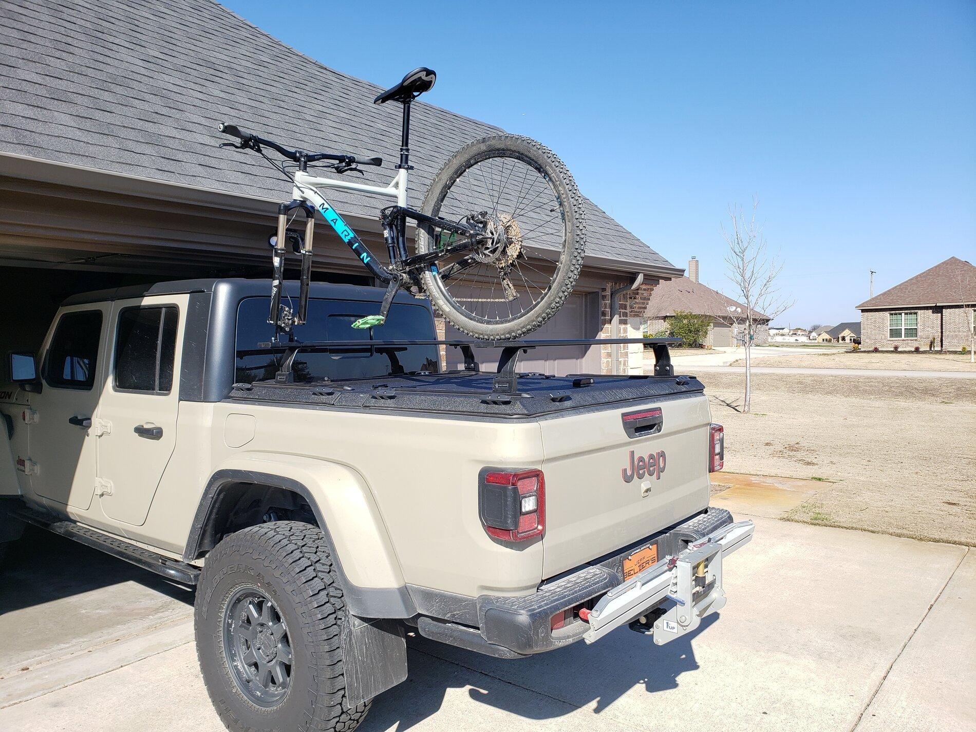 Jeep Gladiator Mountain Bikes - How are you guys carrying them?? 20210131_110925