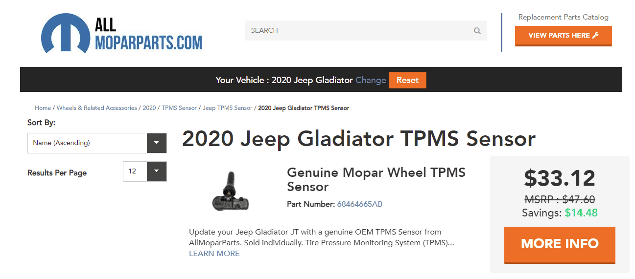 Jeep Gladiator Rear TPMS receivers (not getting signal) 1612184612184
