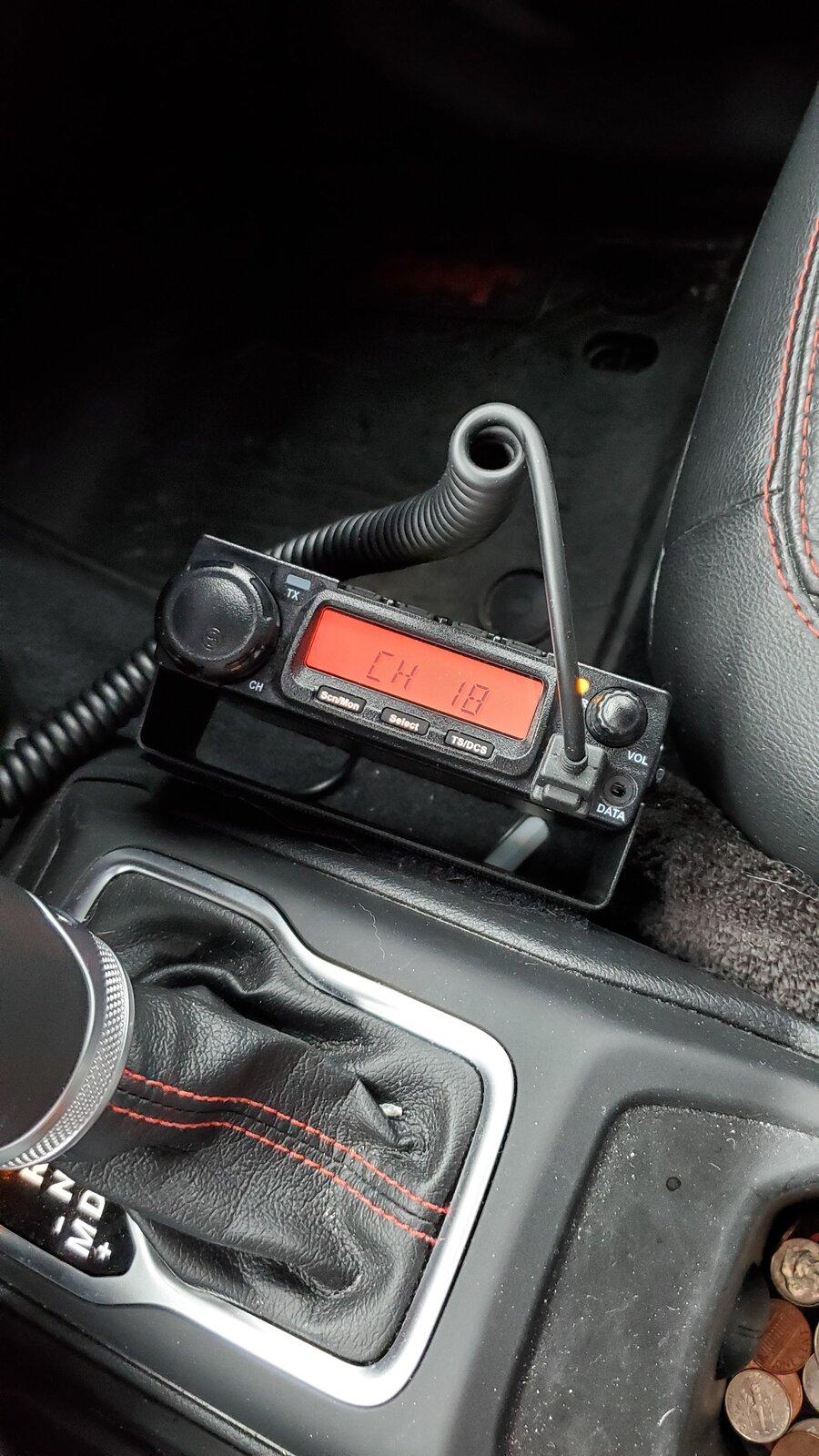 Jeep Gladiator Mounting GMRS antenna 20210201_120423