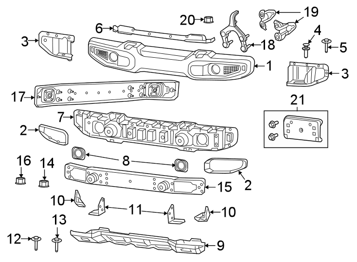Jeep Gladiator ×OEM Steel bumper fog light bracket adapter? 1612277647577