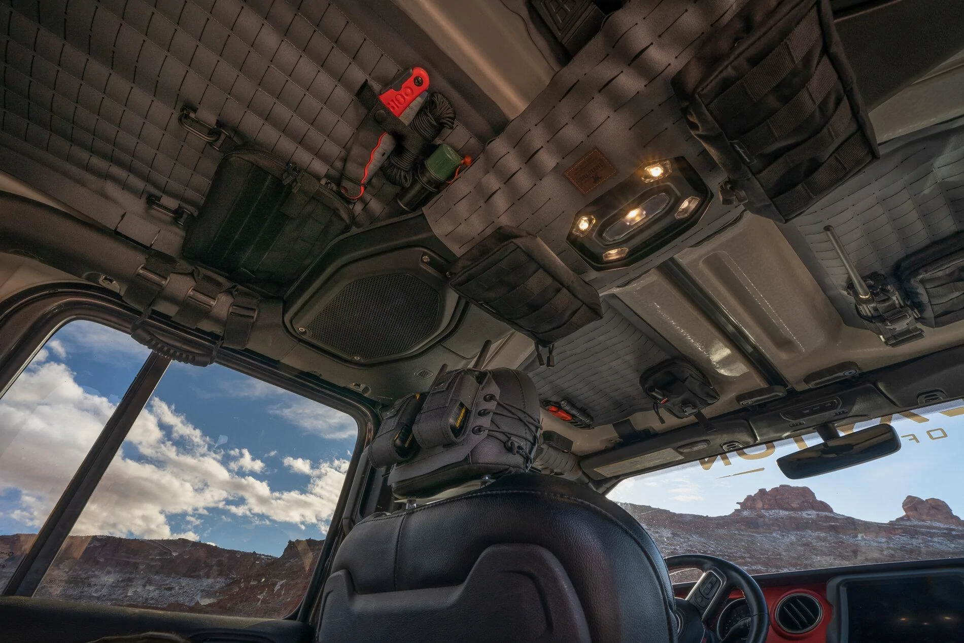 Jeep Gladiator Rear MOLLE  Insulated Headliners by Invictus Off Road 1