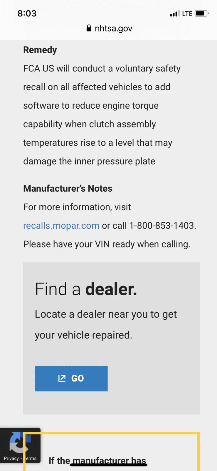 Jeep Gladiator Clutch Recall...  Wait... no recall???? 6A6CF103-95F8-4CF3-B6A6-0C2411FF6417