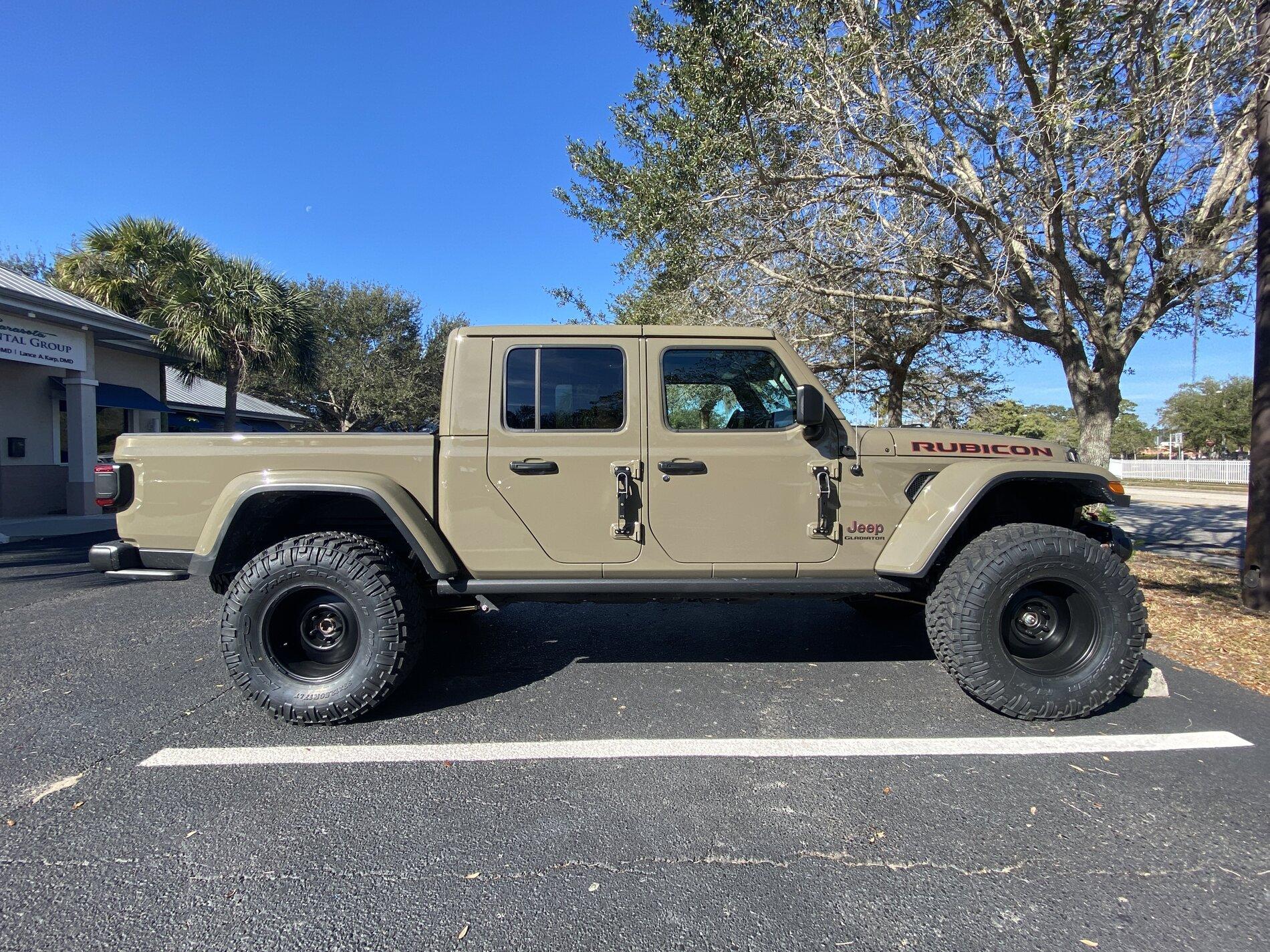 Jeep Gladiator Metalcloak 3.5, 1 3/8 rear coil spacers, Steelies, and Nitto TG 37s finally installed! 097F4AB1-1379-4A45-822F-8766A22281C6