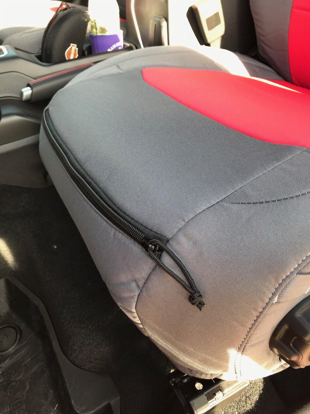 Jeep Gladiator Bartact Tactical Front JT Seat Covers Gray/Red IMG_1085