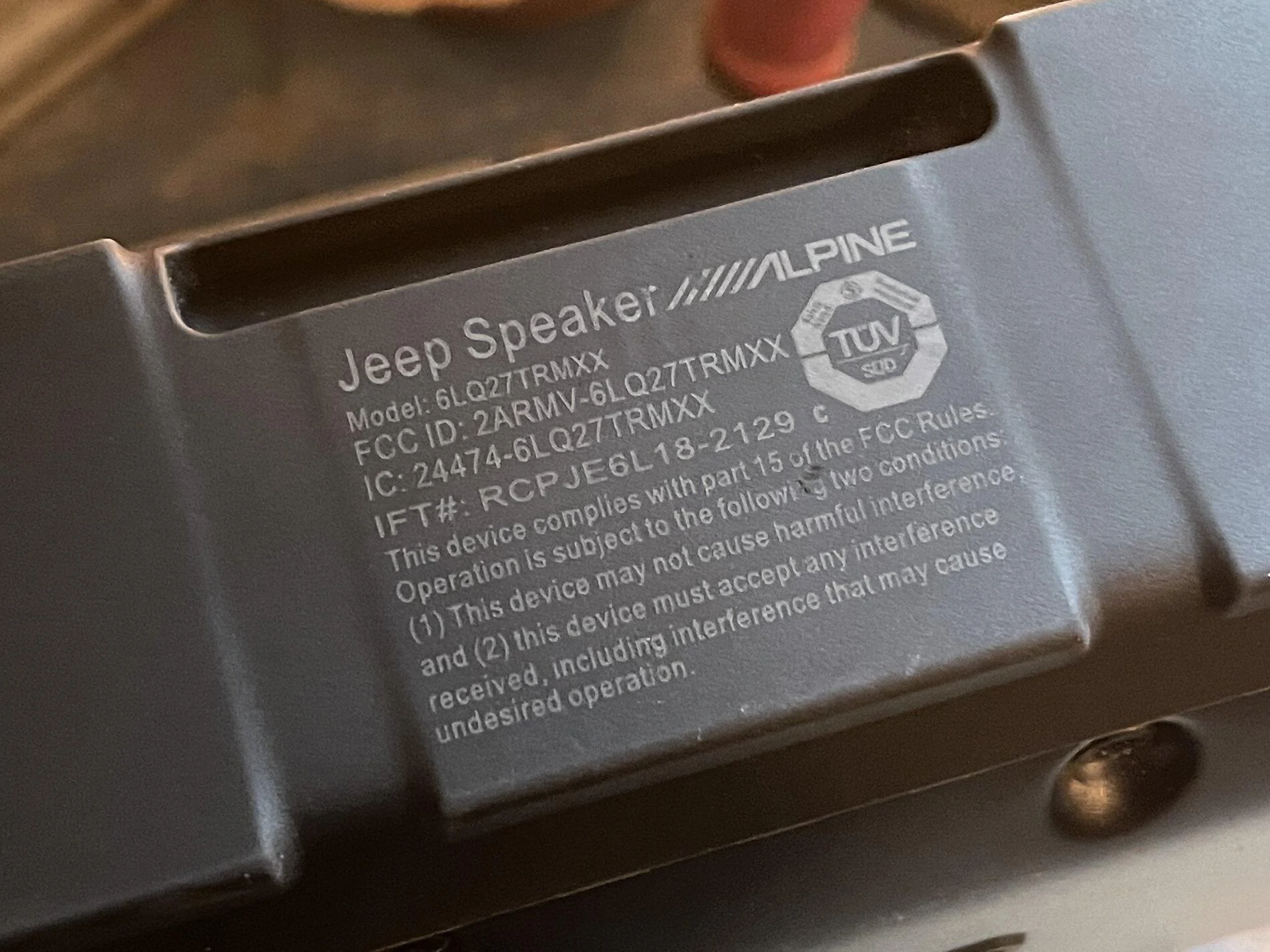Jeep Gladiator Jeep Bluetooth Speaker B46049F9-34E9-4E9C-A6F8-0B605FBCEFDC